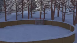 Ice hockey open ground 3D model