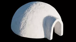 Igloo Low-poly  3D model