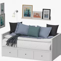 Ikea Hemnes Bed 3D model