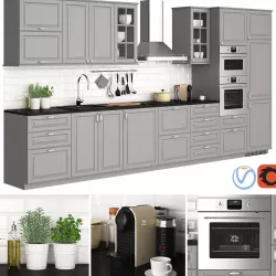 Ikea Metod Bodbyn Gray  3D model