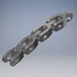 Industrial chain link 3D model