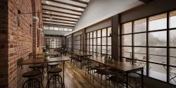 Industrial Restaurant 3D model