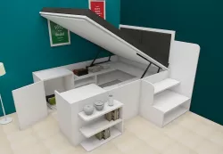 Interior Bed Multifunctional  3D model