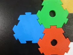 Interlocking Hexagon for modular DIY boardgame