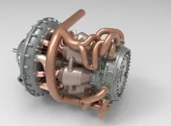 Jet engine 3D model