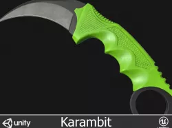 Karambit Knife Low-poly  3D model