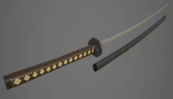 Katana Samurai Sword Low-poly  3D model