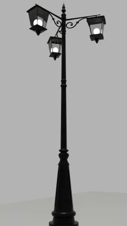 lamp post 3D model