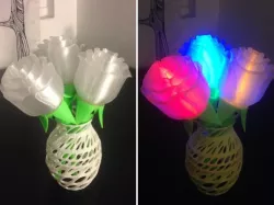 Light-up Rose with Stem