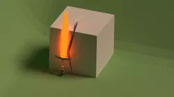 Lighting Carton Sword  Low-poly  3D model