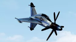 Lockheed XFY-1 Pogo VTOL Aircraft 3D model