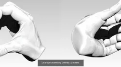 Lot of 3 pcs hand sing  Detailed 3D Model Collection