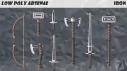 Low Poly Arsenal - Iron Low-poly  3D model