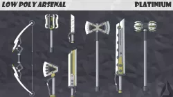 Low Poly Arsenal - Platinium Low-poly  3D model