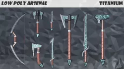Low Poly Arsenal - Titanium Low-poly  3D model