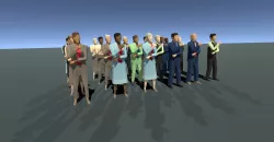 Low Poly Business people with Unity and UE4 21 Packages Low-poly  3D model
