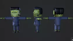 Low Poly Franky Low-poly  3D model