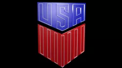 Low poly Logo USA 8 Low-poly  3D model