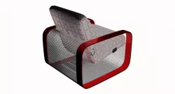 Loyt 2 armchair in the loft 3D model