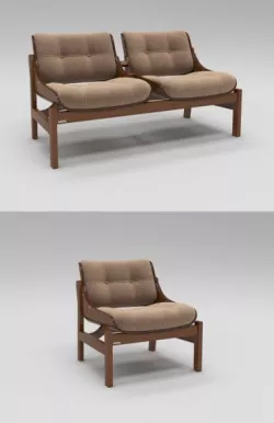Luxury sofa  3D model