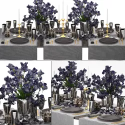 Luxury table setting  3D model