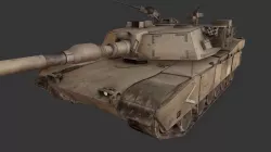M1 Abrams Low-poly  3D model