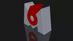 M6 logo 3D print model
