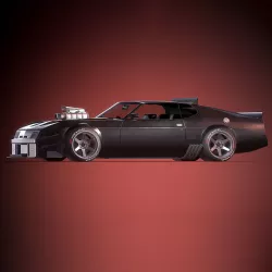 Mad Max Interceptor Low-poly  3D model