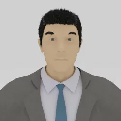 Man people businessman Low-poly  3D model