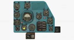 Mi-8MT Mi-17MT Right Panels Board English Low-poly  3D model