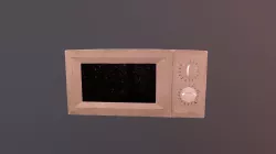 Microwave Low-poly  3D model