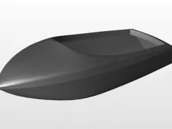 Mini boat 3D model