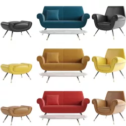 Minotti Albert and Ile sofa 3D model
