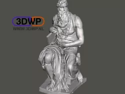 Moses By Michelangelo Sculpture (Statue 3D Scan)