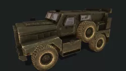 MRAP Cougar Low-poly  3D model