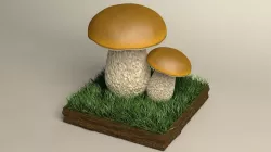 mushroom cepe 3D model