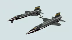 NASA North American X-15 Experimental Aircraft Low-poly  3D model