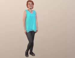 No113 - Female Standing 3D model
