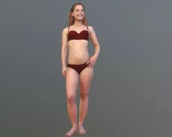 No158 - Bikini Girl 3D model