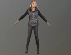 No98 - T Pose Lady 3D model