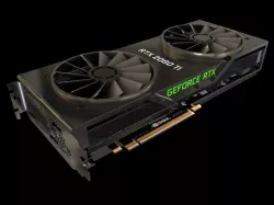 Nvidia RTX 2080 ti Graphic card 3D model