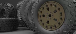 Offroad wheel 3D CAD Library 3D model