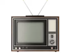 Old color TV 3D model