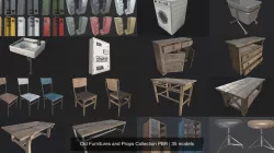 Old Furnitures and Props Collection PBR 