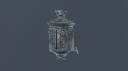 Old Russian Samovar Low-poly  3D model