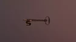 Oriental Iron Key Low-poly  3D model