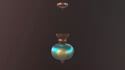 Oriental Middle-Eastern Chandelier  Low-poly  3D model
