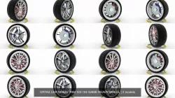 ORTAS CAR WHEEL RIM 103-104 GAME READY WHEEL 3D Model Collection