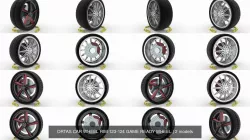 ORTAS CAR WHEEL RIM 123-124 GAME READY WHEEL 3D Model Collection