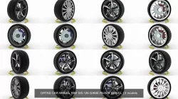 ORTAS CAR WHEEL RIM 125-126 GAME READY WHEEL 3D Model Collection